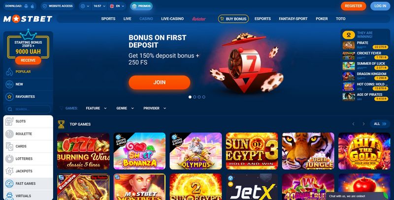 Mostbet online kaszinó